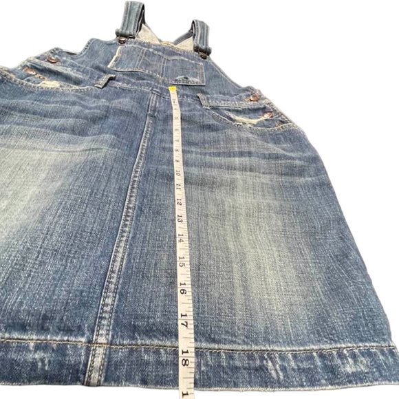 JOE'S Denim Skirtall Overall Mini Skirt Collector's Edition SELVEDGE Den… - Picture 7 of 16